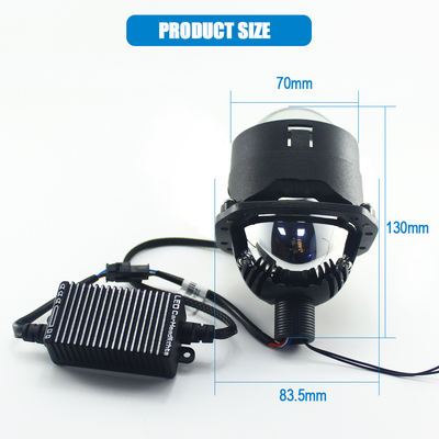 Biled Canbus 2.5 Led Projector Lens 70W 5500K Headlight Bi H4 Led Projector Lens Bright Car Light Bulb Lamp For Car