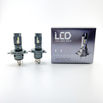 A baixa ampola alta 12V do diodo emissor de luz do carro do feixe H1 H4 H13 72W impermeável branco conduziu o farol