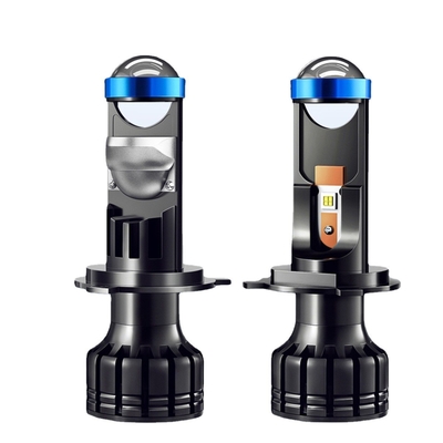 Lente projetor H4 bi Led feixe alto/baixo conversão automática com carro mini projetor H7 Led