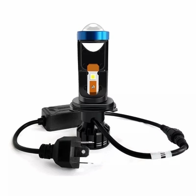 Projetor Super Branco 10000Lm Mini Luz de Carro Led H4 Lente do Projetor Hi/Lo Beam H7 Led Farol